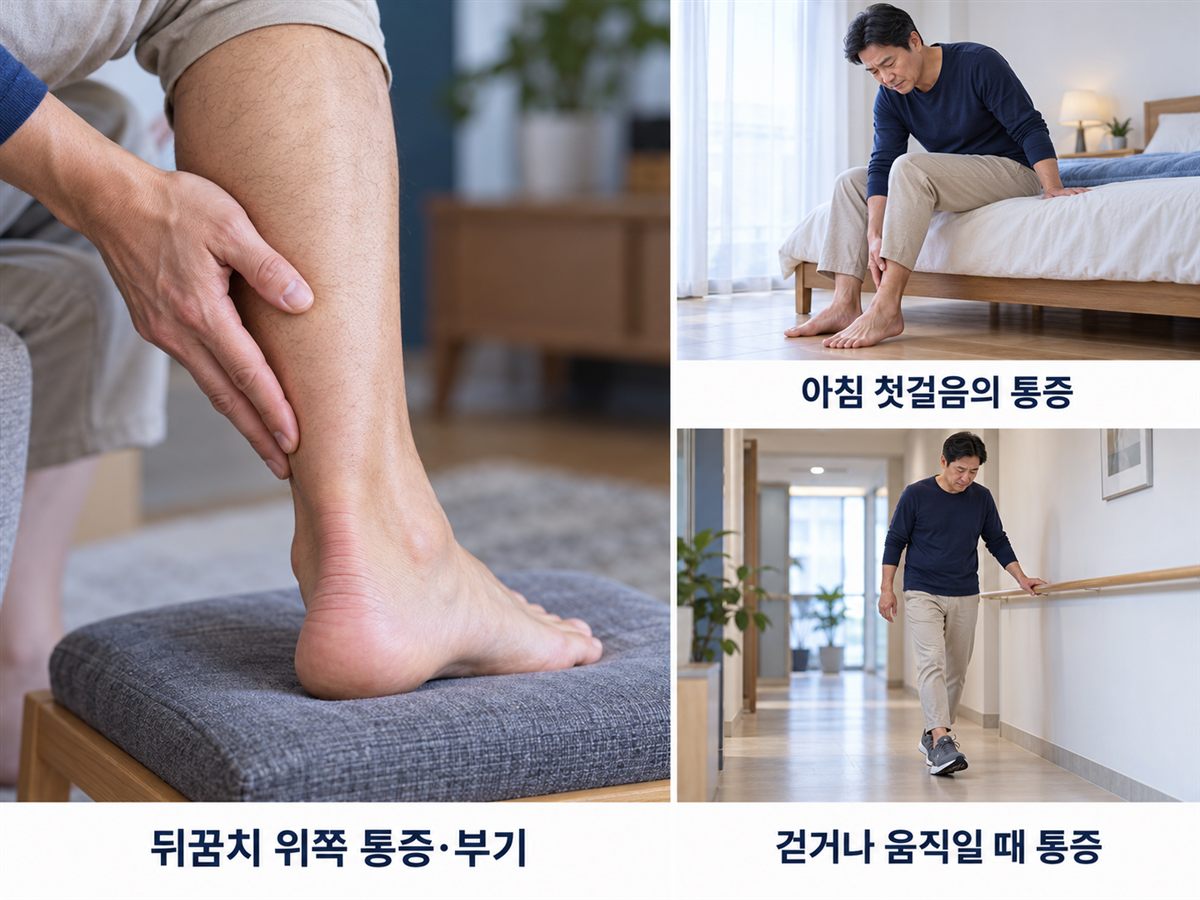 아킬레스건염의 증상
