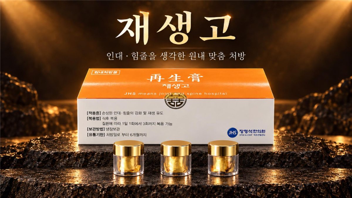 재생고 — 인대 · 힘줄을 생각한 원내 맞춤 처방