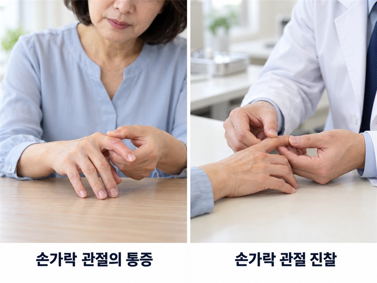 손가락 관절의 통증과 손가락 관절 진찰